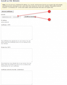 install an SSL website