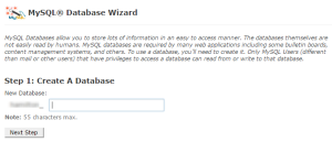 create a database