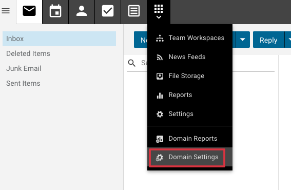 smartermail domain settings