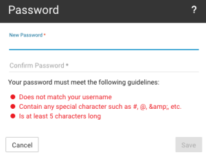 change the new password in smarter mail account