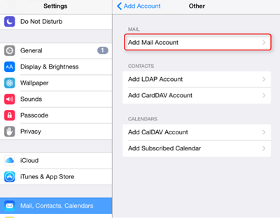 add mail account