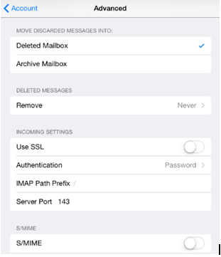 advanced settings