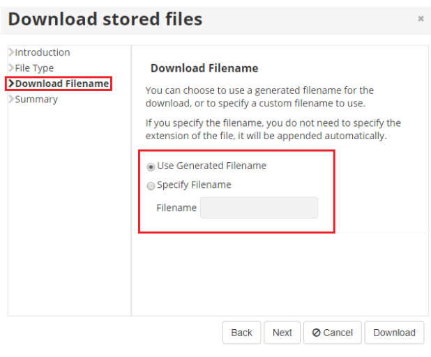 download filename