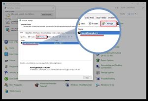 change email account