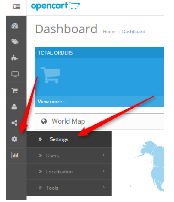 dashboard settings