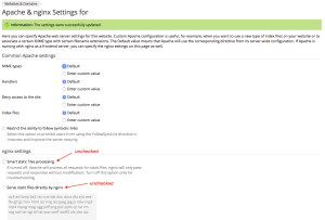 apache-nginx-settings-for