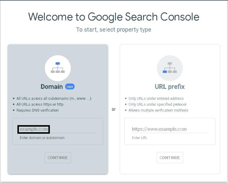 Verification of domain by Google Search Console