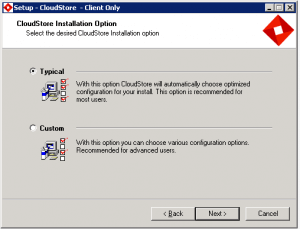 cloudstore installation option