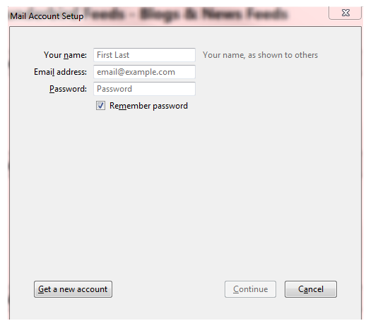 mail account setup