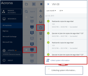 collect system information from machine